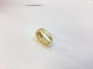 anillo oro 9k con piedra con circonita