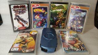 🇪🇸 Pacco 6 giochi PSP + custodia