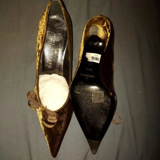 Zapatos Jaime Mascaró Talla 37 Marrones y Dorados