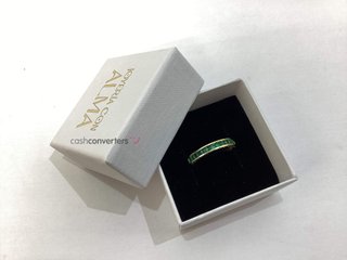 anillo oro 9k con piedra con circonita