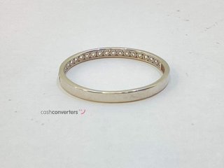 anillo oro 9k con piedra con circonita