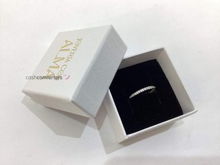 anillo oro 9k con piedra con circonita