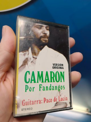 casete CAMARON POR FANDANGOS GUITARRA PACO DE LUCIA 1989