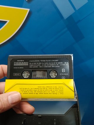 casete CAMARON POR FANDANGOS GUITARRA PACO DE LUCIA 1989