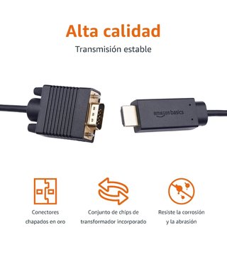 Cable HDMI a VGA Amazon Basics (Como nuevo)