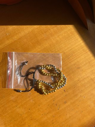 Pulsera Dorada y Plateada Ajustable