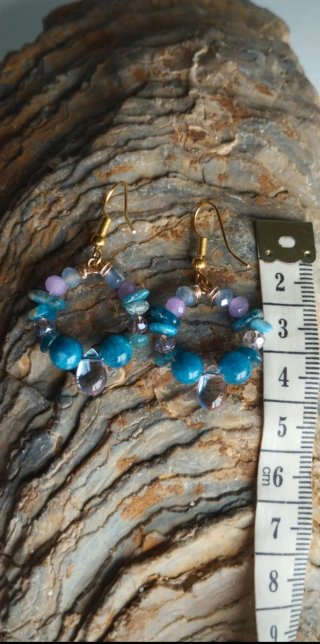 Pendientes Apatita Naturales.