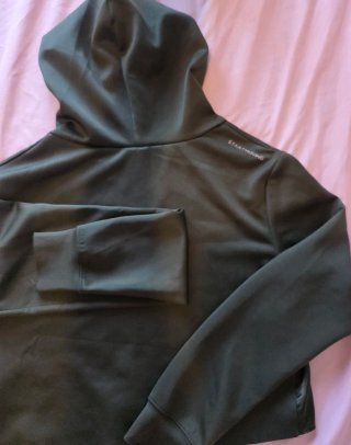 Sudadera Corta Verde Mujer