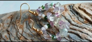 Pendientes Piedras Naturales Fluoritas