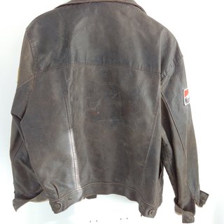 MARLBORO RARA Giacca Pelle 1970 Rifoderata