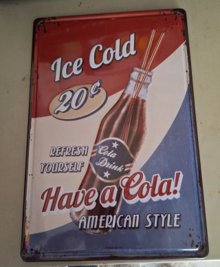 Placa Decorativa Ice Cold Cola