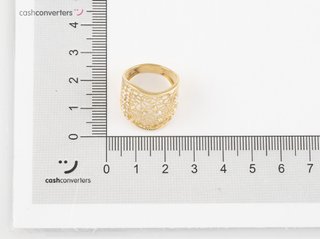 anillo oro 18k con piedra con circonita