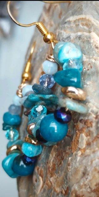 Pendientes Apatitas Naturales Elegantes