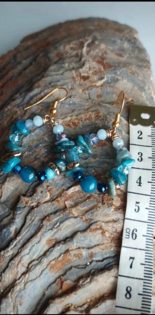 Pendientes Apatitas Naturales Elegantes