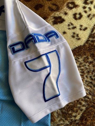 Camisa Dada 7 Crown Azul e Branco Vintage