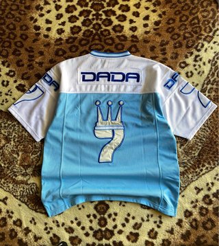 Camisa Dada 7 Crown Azul e Branco Vintage