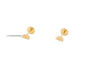 pendientes oro 18k con piedra con circonita