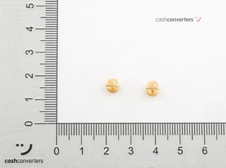pendientes oro 18k con piedra con circonita