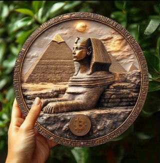 Placa Decorativa Antiguo Egipto Metal
