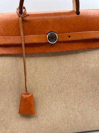 Mochila Hermès Herbag Beige/Marrón