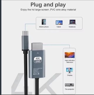 Cable USB-C a HDMI 4K 60Hz