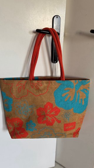 Bolsa de playa floral