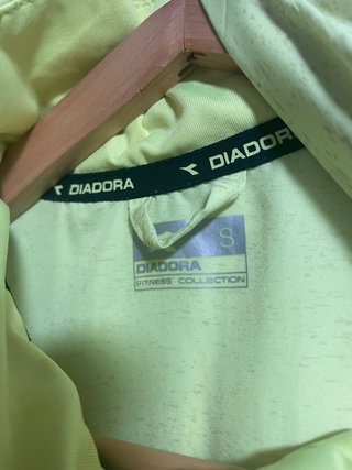 Cortavientos Diadora verde/amarillo