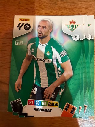 8 Cromos Panini Adrenalyn XL Betis La Liga 25-26
