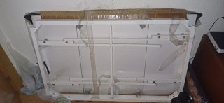 Mesa de cocina/comedor con cristal