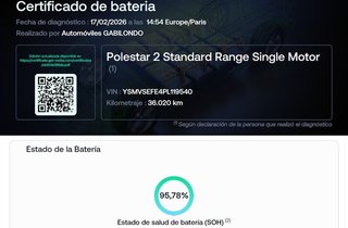 Polestar 2 Standard Range Single Motor FWD 69kWh *Techo panorámico*