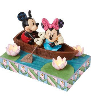 Figura Mickey y Minnie en Barco Disney Enesco