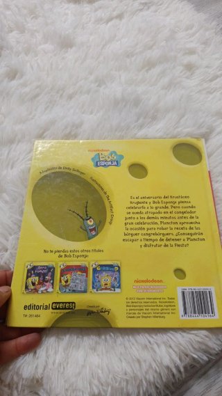 libro Bob esponja. atrapados en el congelador