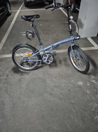 Bicicleta BTWIN Tilt 120 Plegable Azul