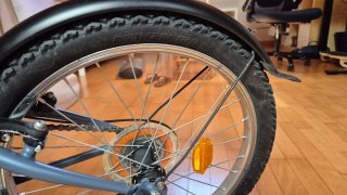 Bicicleta BTWIN Tilt 120 Plegable Azul