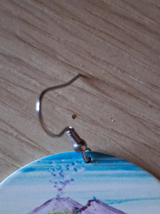 Orecchini donna con pendente blu