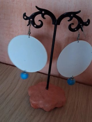 Orecchini donna con pendente blu