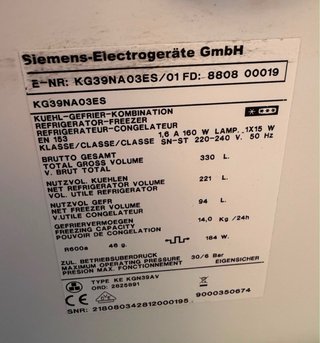 Frigorífico Combi Siemens
