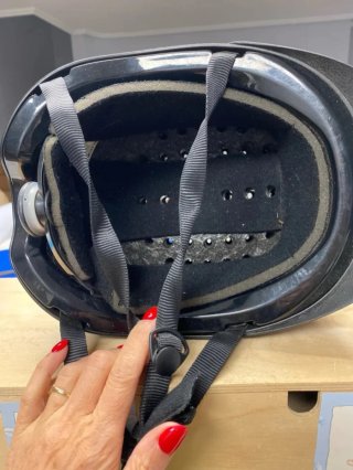 Casco equitación infantil negro