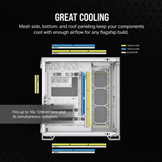 Caja PC Corsair 6500X Blanca Bambú