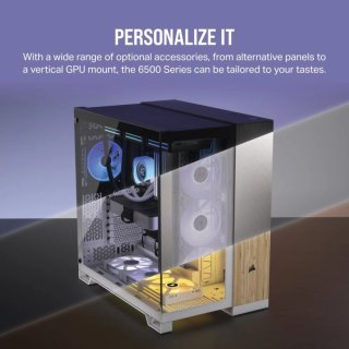 Caja PC Corsair 6500X Blanca Bambú