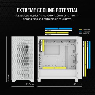 Caja PC Corsair 3000D AIRFLOW Blanca