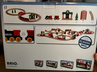 Set tren Brio con caja