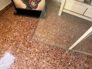 Cristal mesa apoyo 80x80x0.5 cm