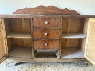 Mueble antiguo madera para restaurar