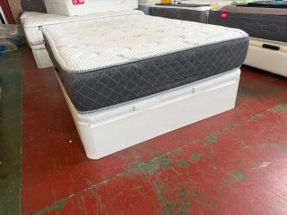 Colchón Visco 135x190 + Canapé Blanco