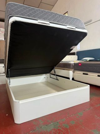 Colchón Visco 135x190 + Canapé Blanco