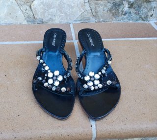Sandalias Cafe Noir Talla 40 Piel