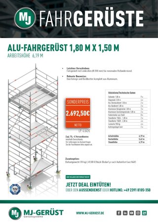 Andamio de aluminio MJ-Gerüst