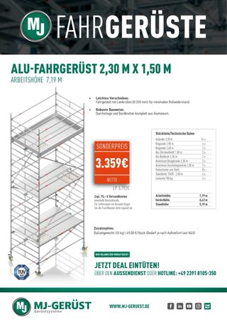 Andamio de aluminio MJ-Gerüst