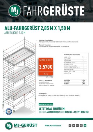 Andamio de aluminio MJ-Gerüst